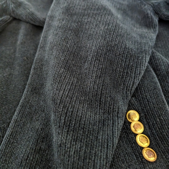 Women's Ralph Lauren black vintage chenille blazer sweater size small - Picture 8 of 10